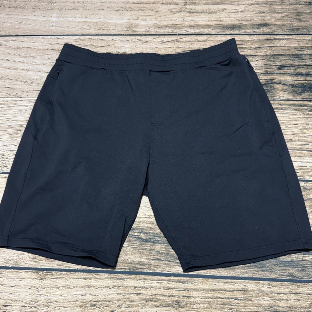 Public Rec All Day Every Day Shorts Mens 40 Black Athletic Stretch Pockets
